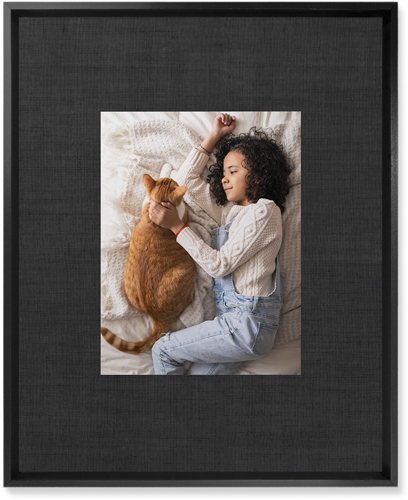 Full Frame One Wall Art, Black, Single piece, Mounted, 16x20, Black