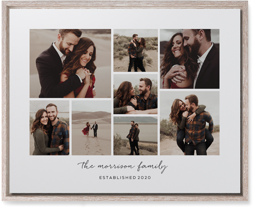 Pieces of Eight Wall Art, Rustic, Single piece, Mounted, 16x20, White, white