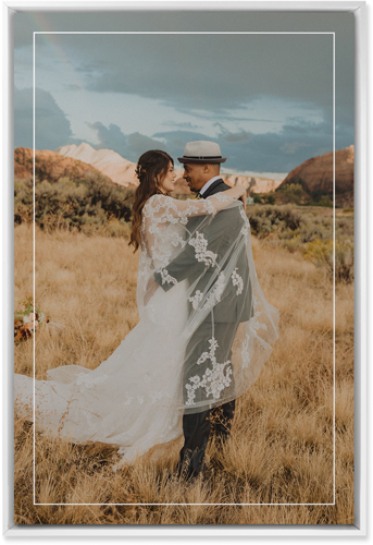 Floating Frame Portrait Wall Art, White, Single piece, Mounted, 20x30, White