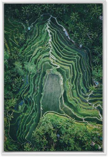 Green Terrace Wall Art, White, Single piece, Mounted, 20x30, Multicolor