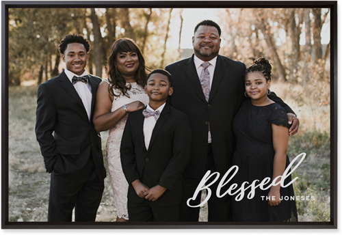 Blessed Letters Wall Art, Black, Single piece, Mounted, 20x30, White, white