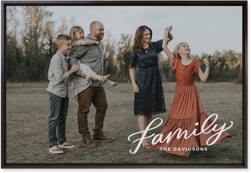 Family Letters Wall Art, Black, Single piece, Mounted, 20x30, White