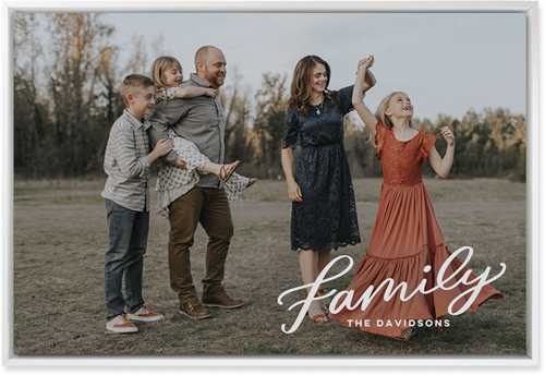 Family Letters Wall Art, White, Single piece, Mounted, 20x30, White