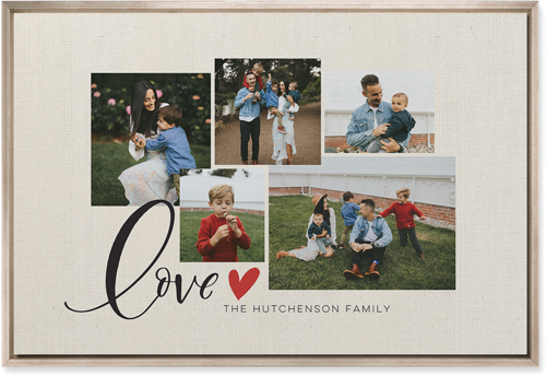 Just Hearts Wall Art, Metallic, Single piece, Mounted, 20x30, Beige, antique white