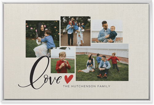 Just Hearts Wall Art, White, Single piece, Mounted, 20x30, Beige, antique white