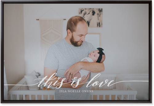 Love Is Wall Art, Black, Single piece, Mounted, 20x30, White, white