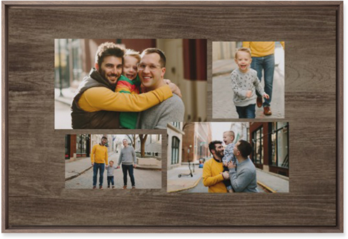 Connect Four Wall Art, Walnut, Single piece, Mounted, 20x30, Brown