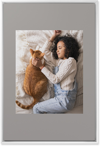 Full Frame One Wall Art, White, Single piece, Mounted, 20x30, Gray