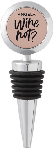 Wine Not Wine Stopper, Pink, priscilla