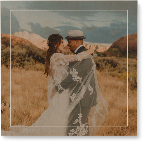 Floating Frame Portrait Wall Art, Single piece, Wood, 12x12, White, white