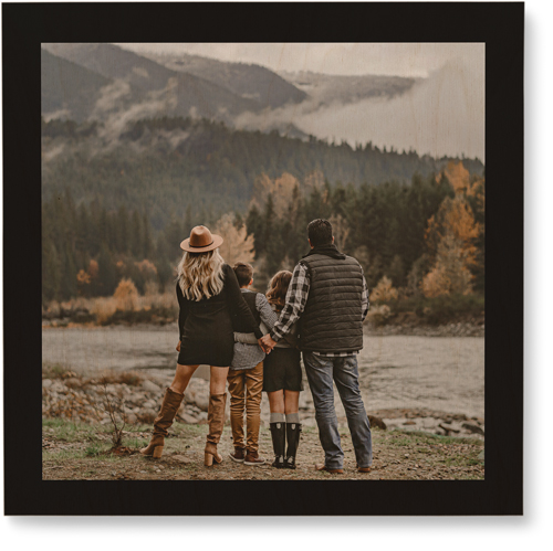 Simple Gallery of One Border Wall Art, Single piece, Wood, 12x12, Multicolor, multi