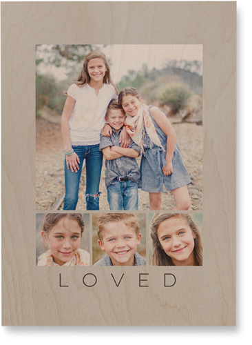 Four Real Wall Art, Single piece, Wood, 10x14, Gray