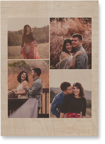 Four Winds Wall Art, Single piece, Wood, 10x14, Beige, wheat