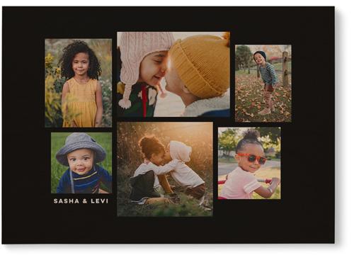 Six Times Wall Art, Single piece, Wood, 10x14, Black, black