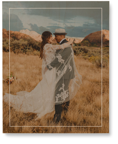 Floating Frame Portrait Wall Art, Single piece, Wood, 8x10, White, white