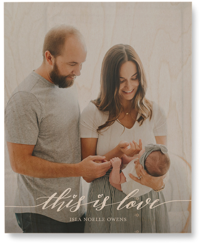 Love Is Portrait Wall Art, Single piece, Wood, 8x10, White, white