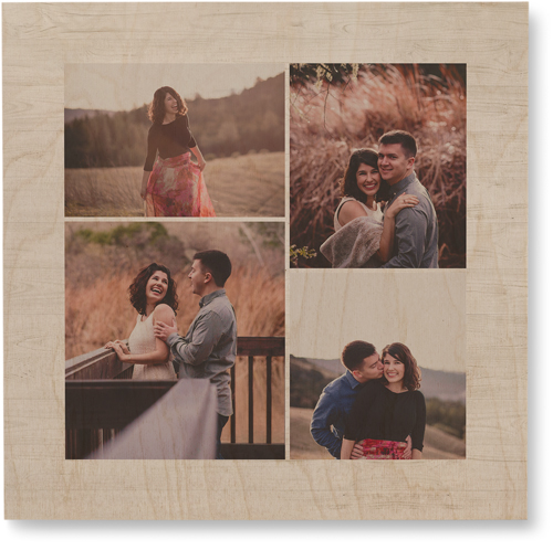 Four Winds Wall Art, Single piece, Wood, 16x16, Beige