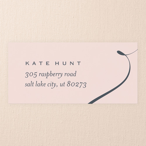 Elegant Embellishment Address Label, Pink, Address Label, Matte