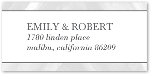 Editorial Lover Address Label, White, Address Label, Matte, White