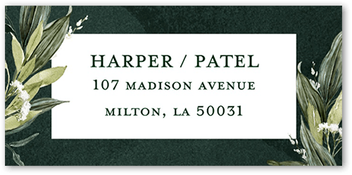 Forever Greenery Address Label, Green, Address Label, Matte