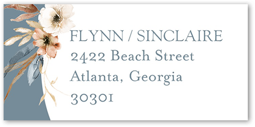 Wild Botanic Address Label, Grey, Address Label, Matte