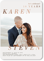 Wedding Anniversary Invitations Shutterfly