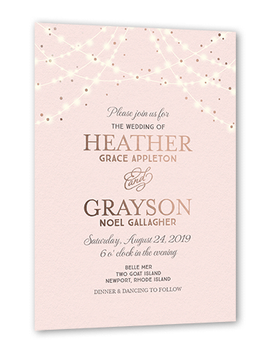 Pink Wedding Invitation
