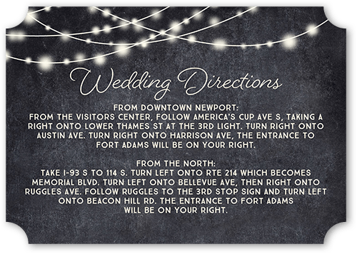 Glowing Ceremony Wedding Enclosure Card, Grey, Pearl Shimmer Cardstock, Ticket