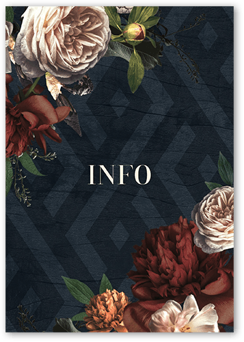 Natural Refinement Wedding Enclosure Card, Blue, Matte, 100% Recycled Cardstock , Square, Navy