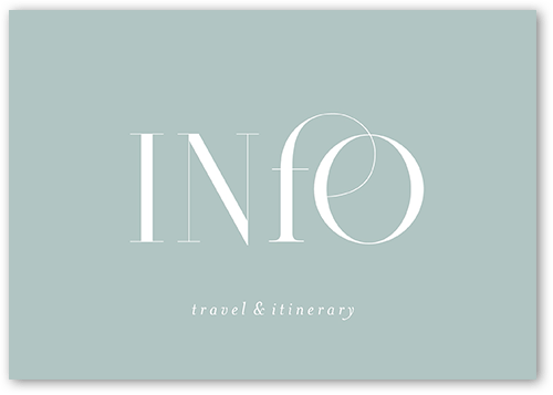 Nouveau Connection Wedding Enclosure Card, Green, Matte, Signature Smooth Cardstock, Square, Desert Green