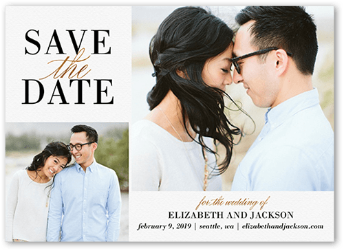 Save the date does not deals have girlfriend's name on it