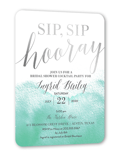 Silver Foil Invitations