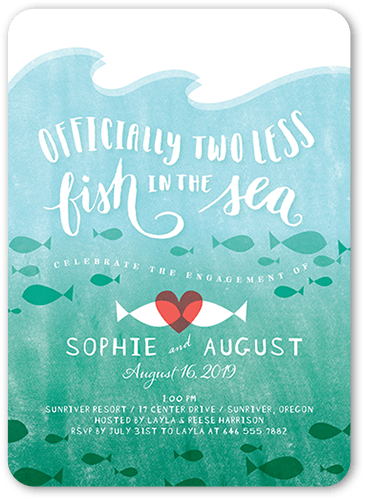 Two Less Fish Invitations & Invitation Templates