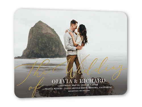 White Elegant Wedding Invitations