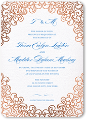 dazzling lace wedding invitation