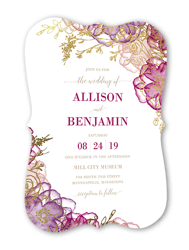 Floral Wedding Invitation