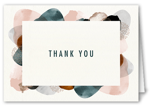 Colorful Daubs Thank You Card