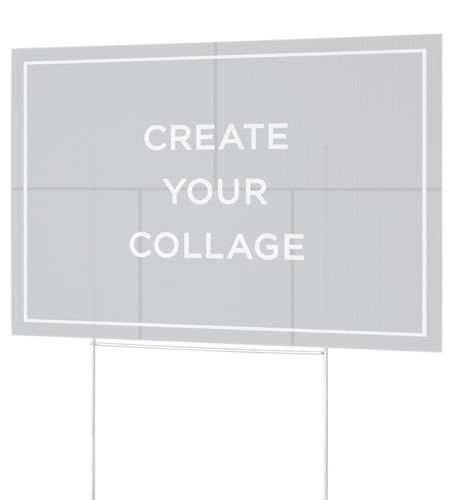 Create a Collage Yard Sign, Multicolor