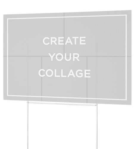Create a Collage Yard Sign, Multicolor, multi