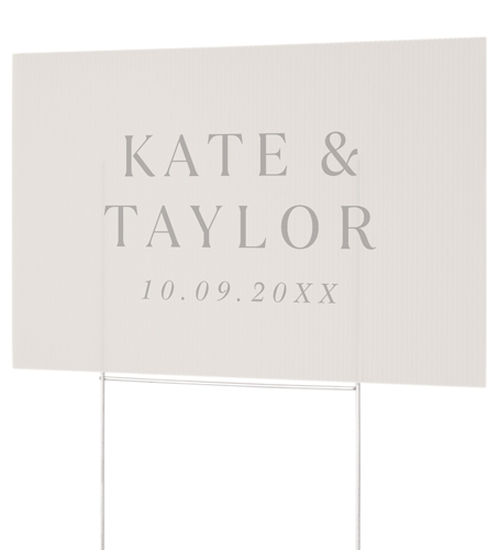 Enchanted Event Yard Sign, Beige