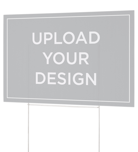 Upload Your Own Design Yard Sign, Multicolor