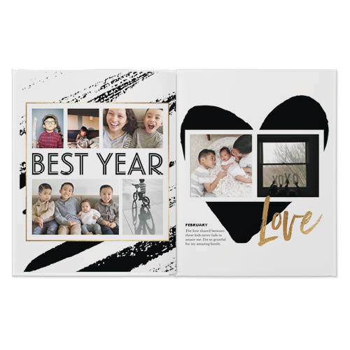 Family Yearbook Photo Book, 11x8, Hard Cover - Glossy, Standard Pages
