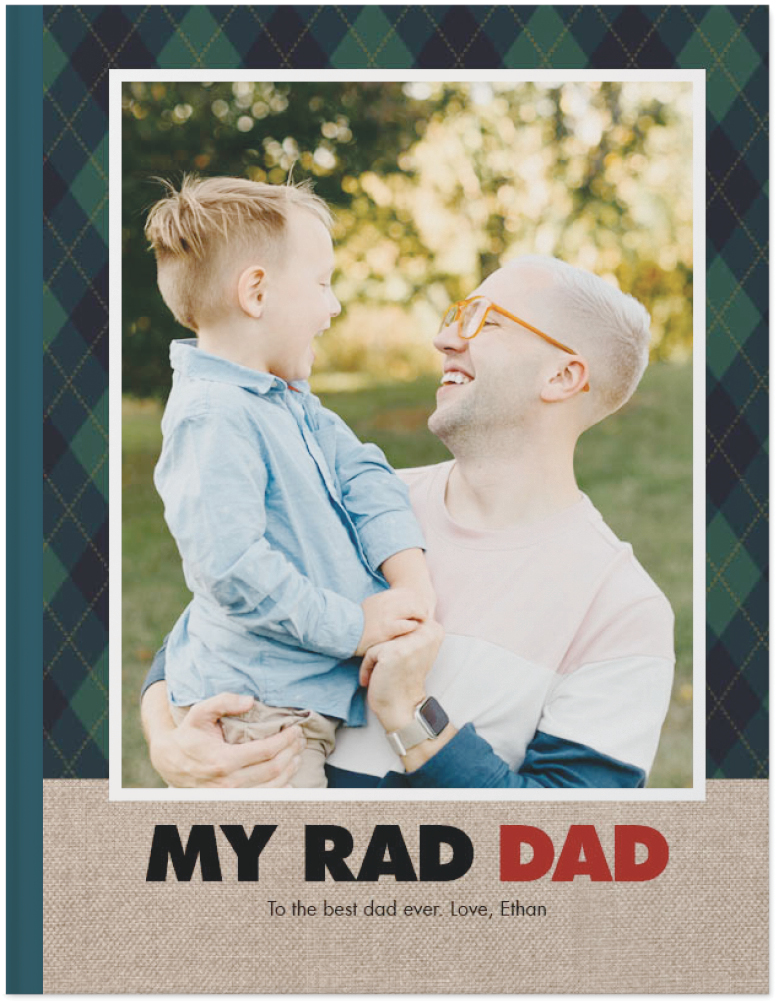 Best Dad Ever Photo Book, 11x8, Hard Cover - Glossy, Standard Pages