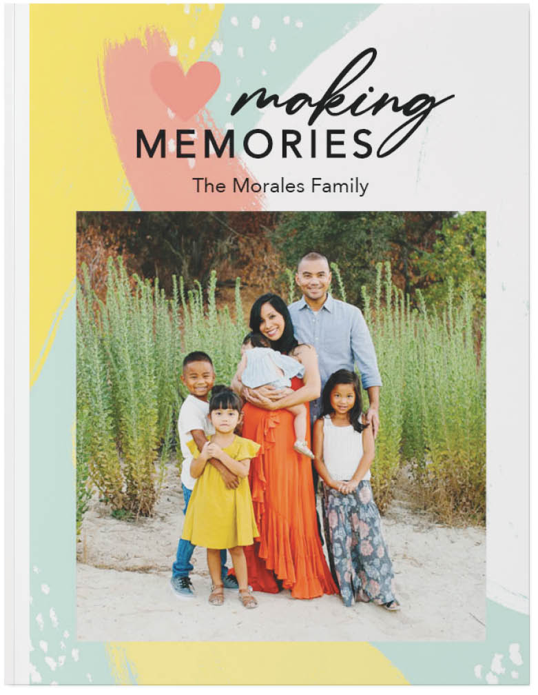 Cheerful Color Photo Book, 11x8, Soft Cover, Standard Pages