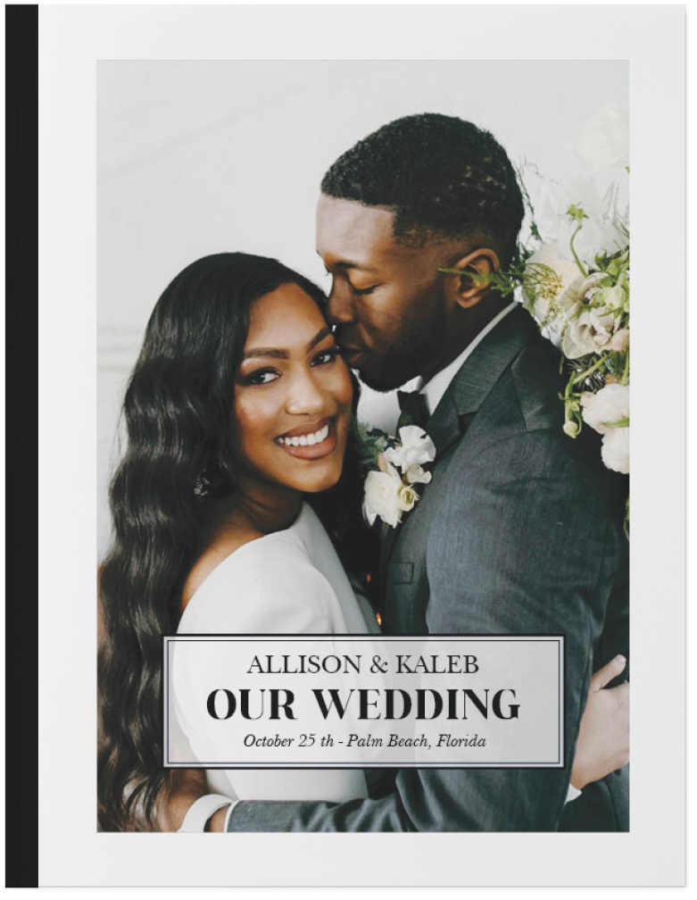 Our Wedding Day Photo Book, 11x8, Soft Cover, Standard Pages