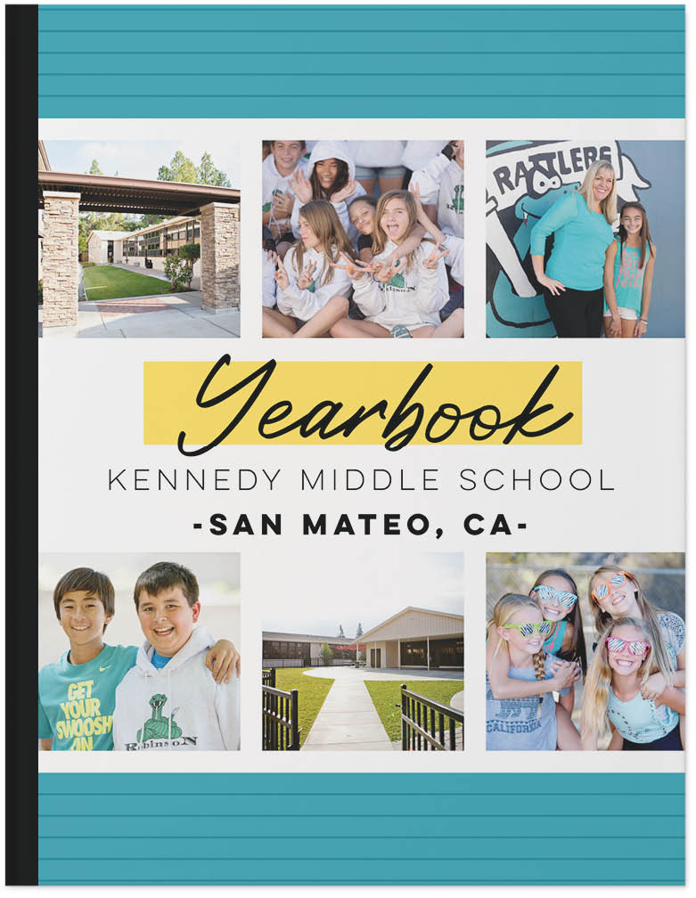 School Days Yearbook Photo Book, 11x8, Hard Cover - Glossy, Standard Pages