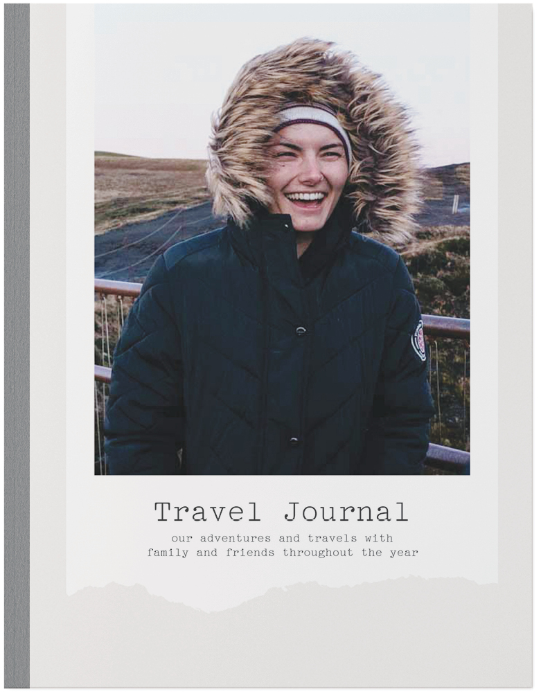 Travel Journal Photo Book, 11x8, Soft Cover, Standard Pages