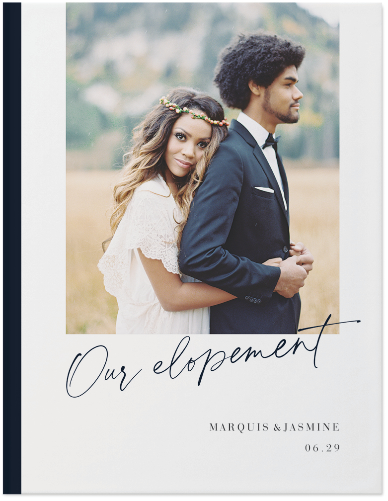 Wedding Elopement Gallery Photo Book, 11x8, Hard Cover - Glossy, Standard Pages