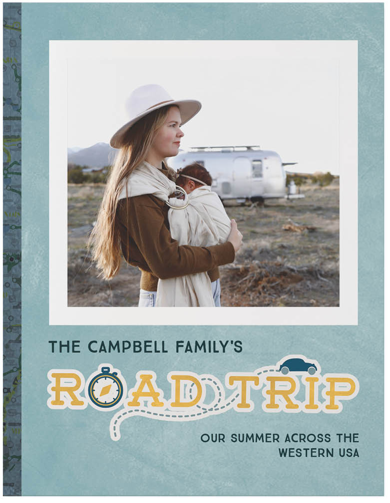 Road Trip Travel by Sarah Hawkins Designs Photo Book, 11x8, Soft Cover, Standard Pages