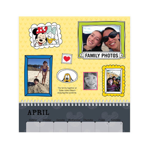 Disney Adventures Calendar Wall Calendar, 8x11